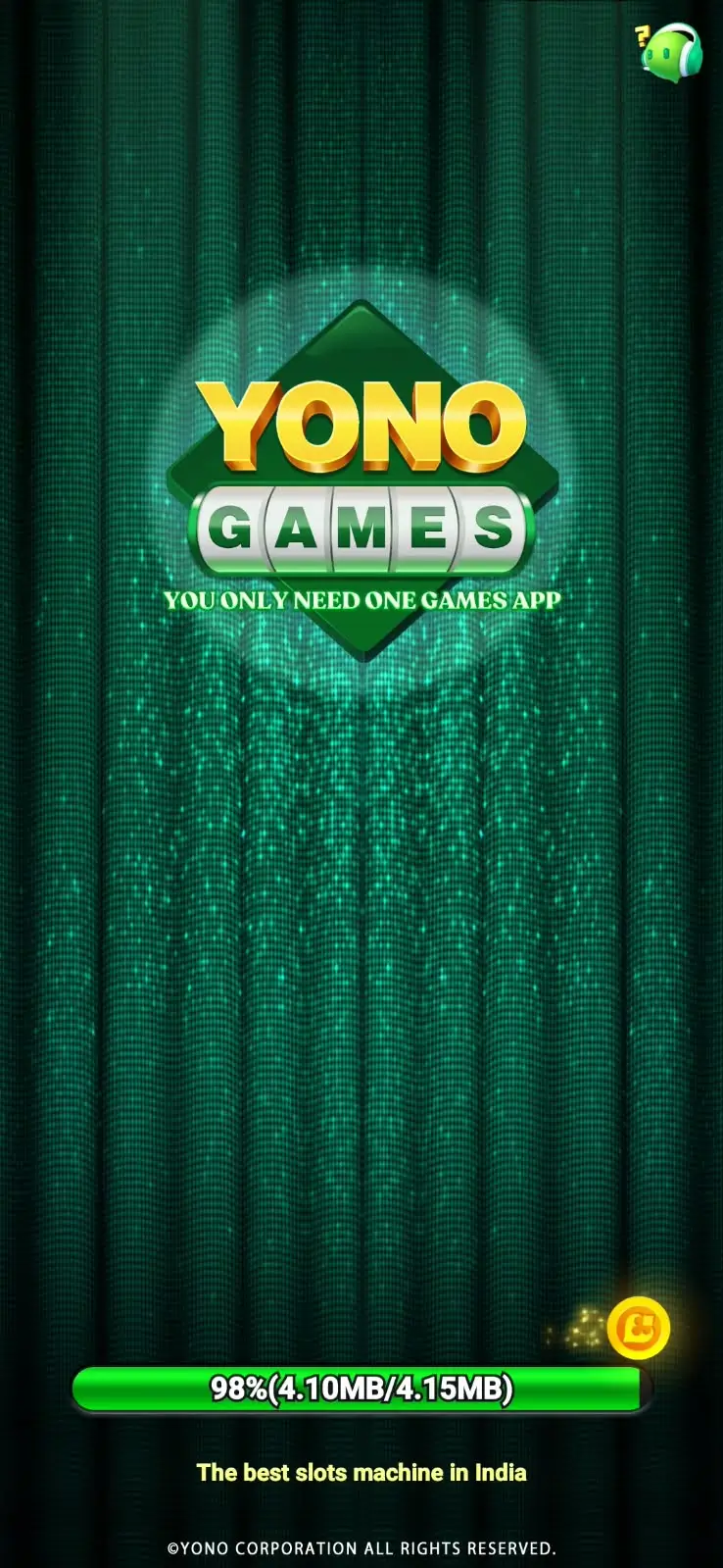 Yono Games app loading screen